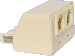 Telephone Adaptor 610M to 2 x RJ12 Sockets - Click Image to Close